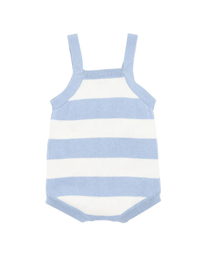 Bébé Axel Ocean Blue Stripe Knitted Bodysuit
