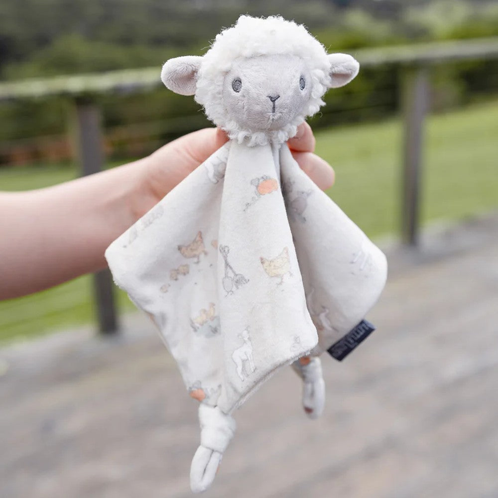 Little Linen Comforter Farmyard Lamb