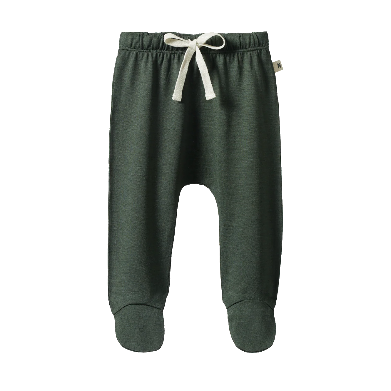 Nature Baby Merino Footed Rompers Thyme