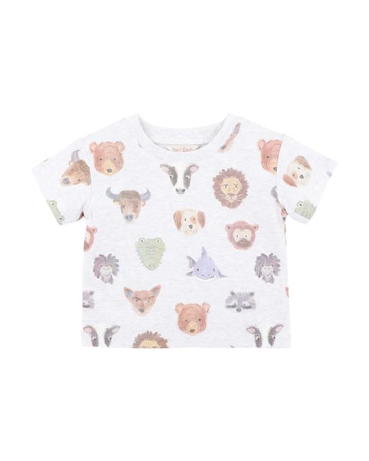 Fox and Finch Wildlings Print Tee - Child
