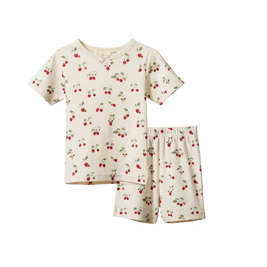 Nature Baby Shortie Pyjama Set Strawberry Blush