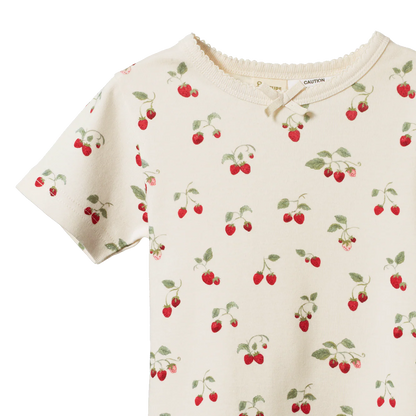 Nature Baby Shortie Pyjama Set Strawberry Blush