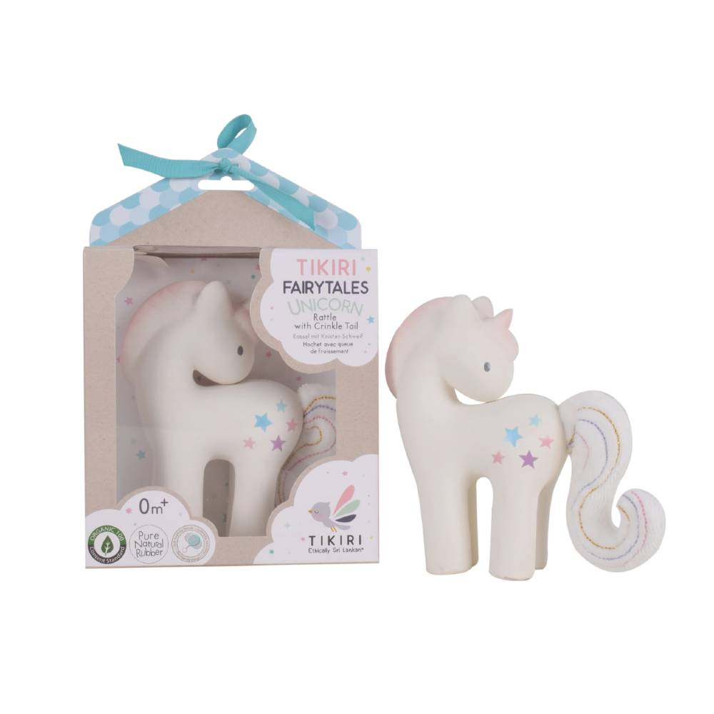 Tikiri Teether & Bath Toy Cotton Candy Unicorn