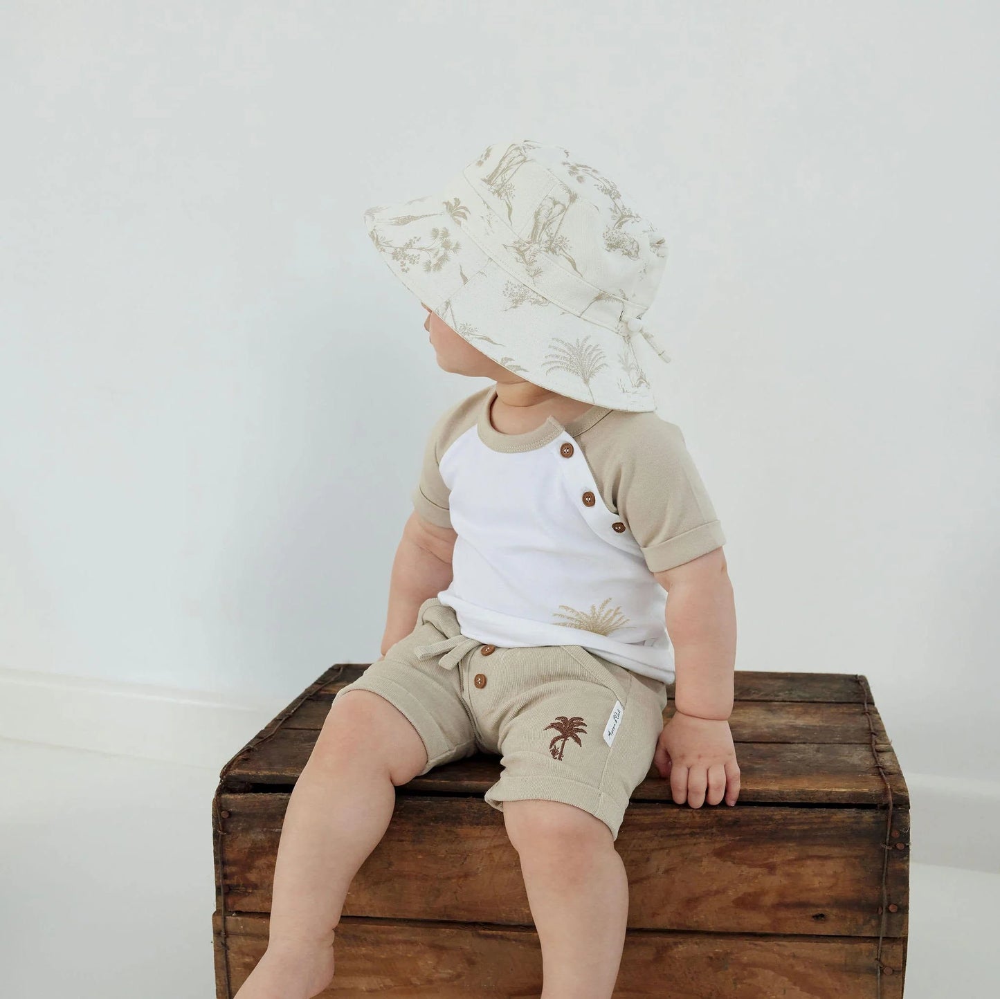 Aster and Oak Sand Corduroy Shorts