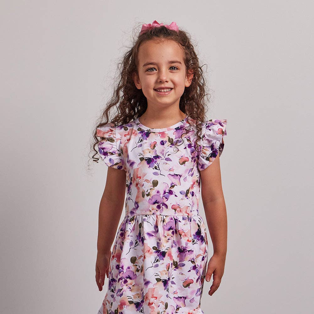 Snuggle Hunny Blushing Beauty Short Sleeve Organic Dress