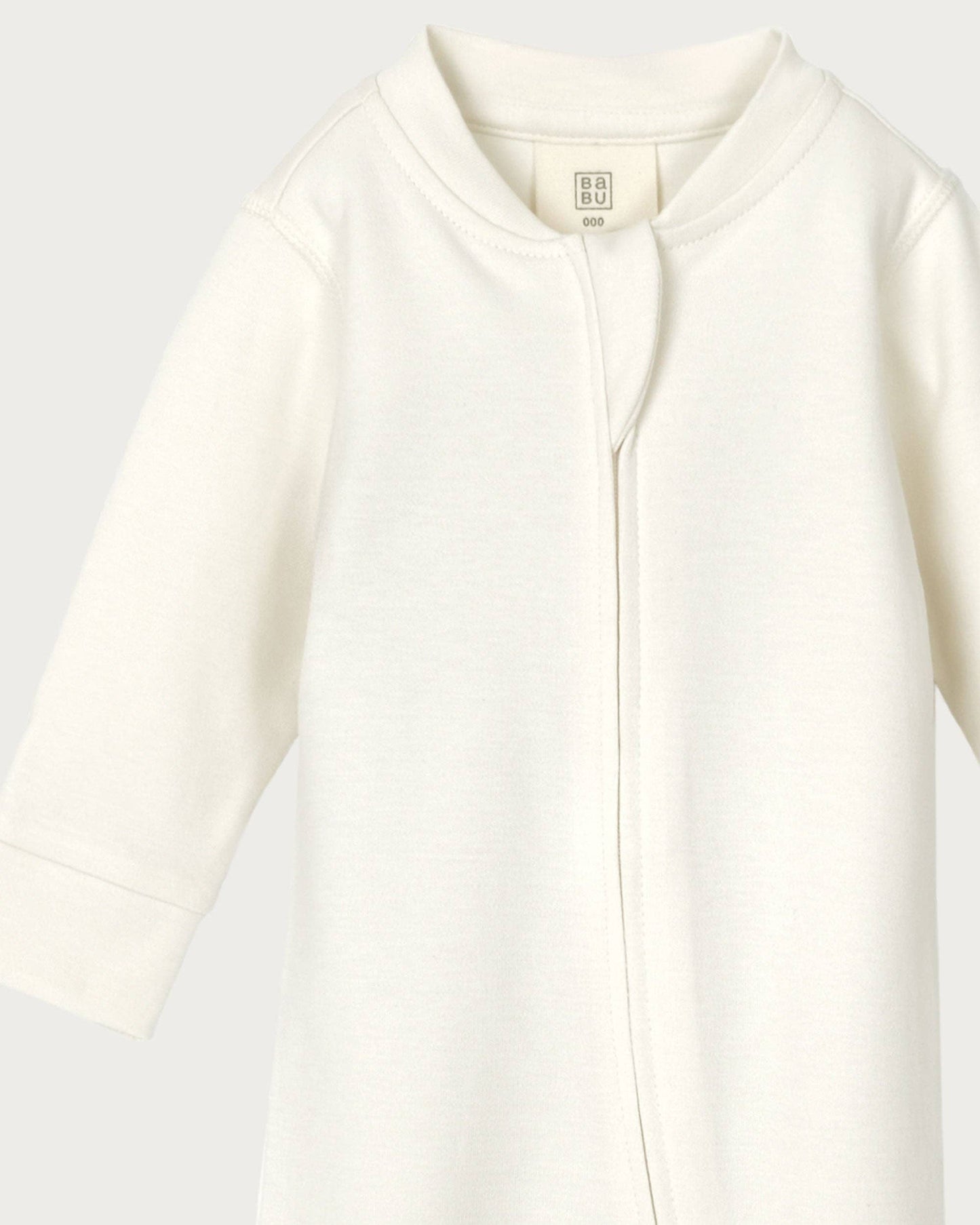 Babu Footless Onesie Zipsuit Cream