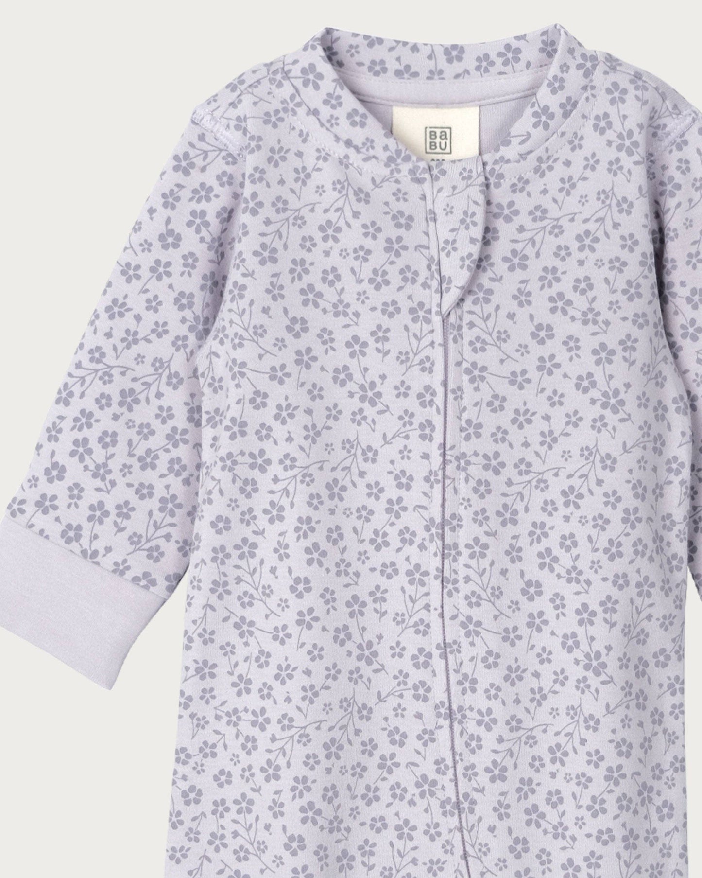 Babu Footless Printed Onesie Zipsuit Ditsy Floral