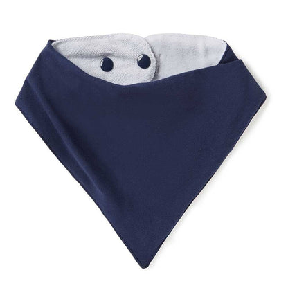 Snuggle Hunny Navy Organic Dribble Bib