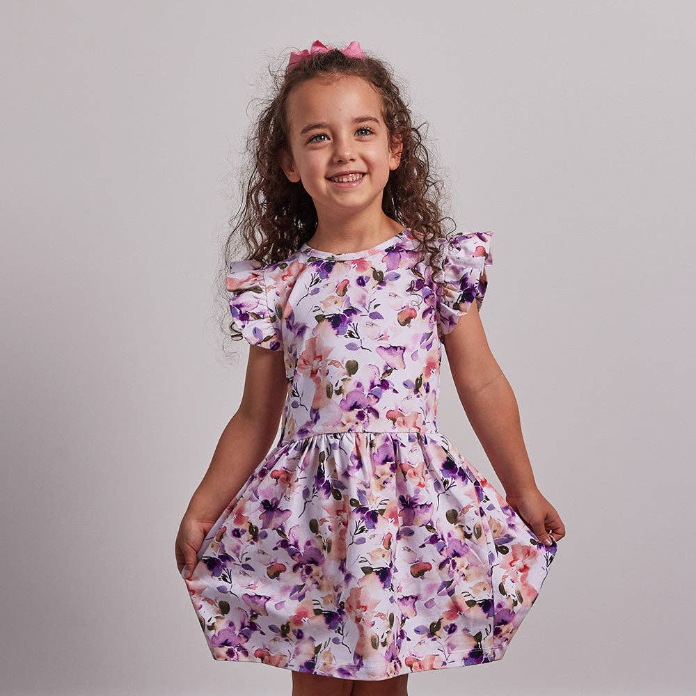 Snuggle Hunny Blushing Beauty Short Sleeve Organic Dress