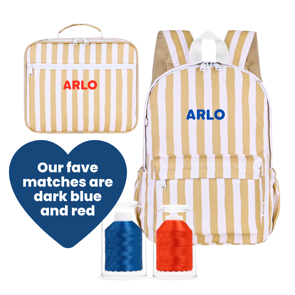 Kinnder Mustard Stripe Junior Kindy/School Backpack