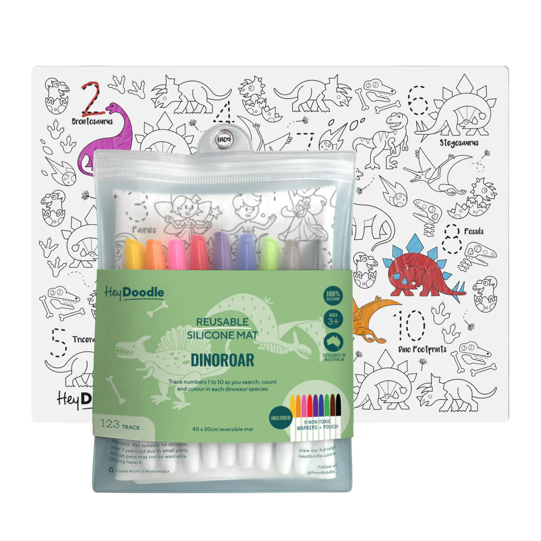 Hey Doodle Reusable Silicone Activity Mat Classic