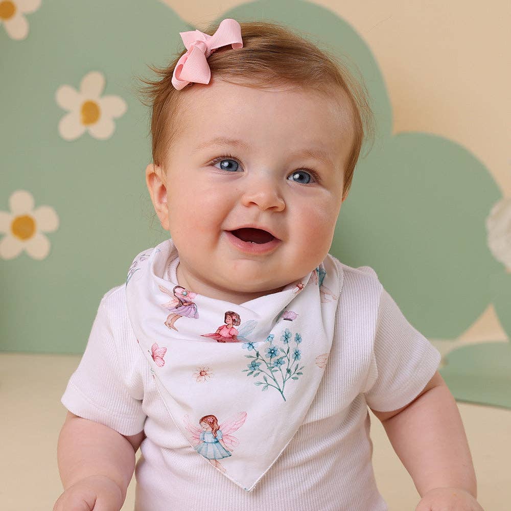 Snuggle Hunny Fairy Garden Organic Dribble Bib
