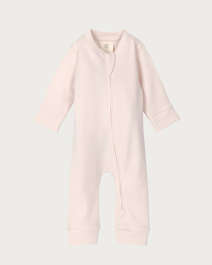 Babu Footless Onesie Zipsuit Petal