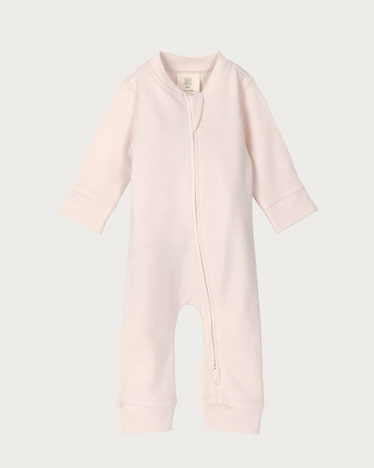 Babu Footless Onesie Zipsuit Petal
