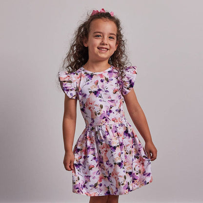 Snuggle Hunny Blushing Beauty Short Sleeve Organic Dress