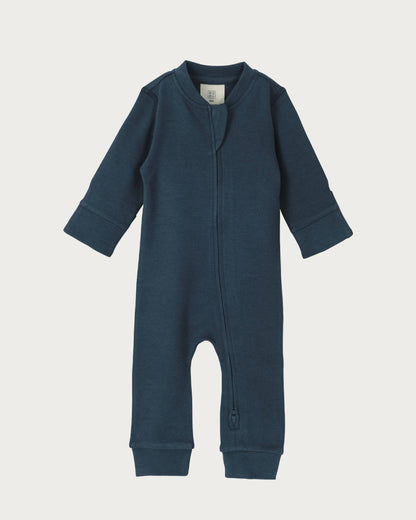 Babu Footless Onesie Zipsuit Denim
