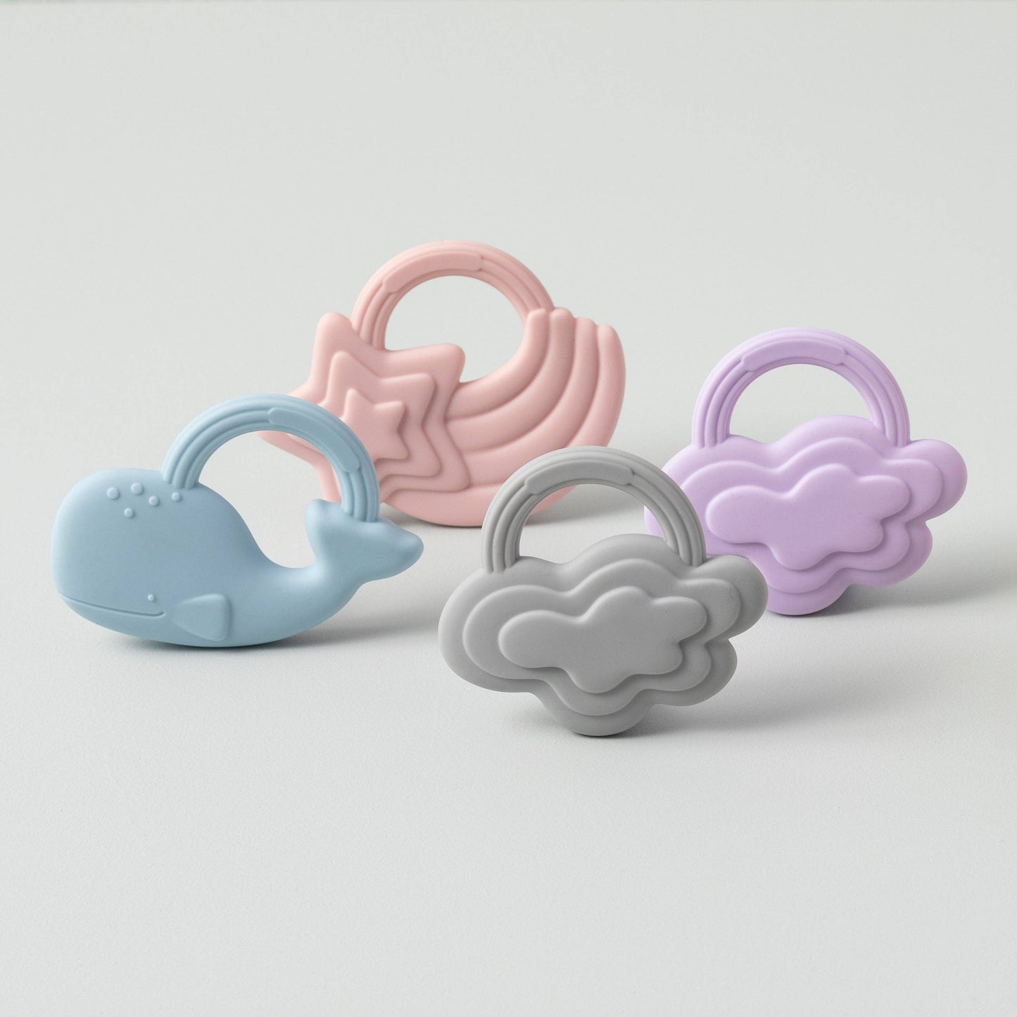Living Textiles Silicone Teether 2pk