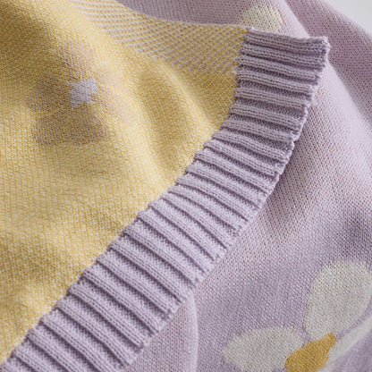 Living Textiles Knitted Pram Blanket