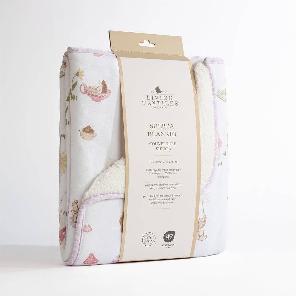 Living Textiles Jersey Sherpa Blanket