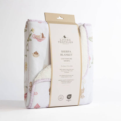 Living Textiles Jersey Sherpa Blanket