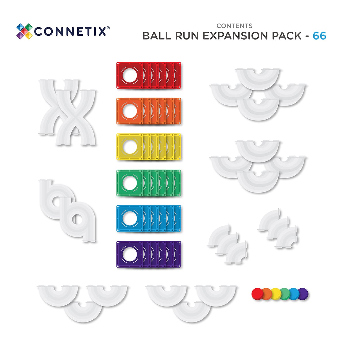 Connetix Ball Run Expansion 66 Piece
