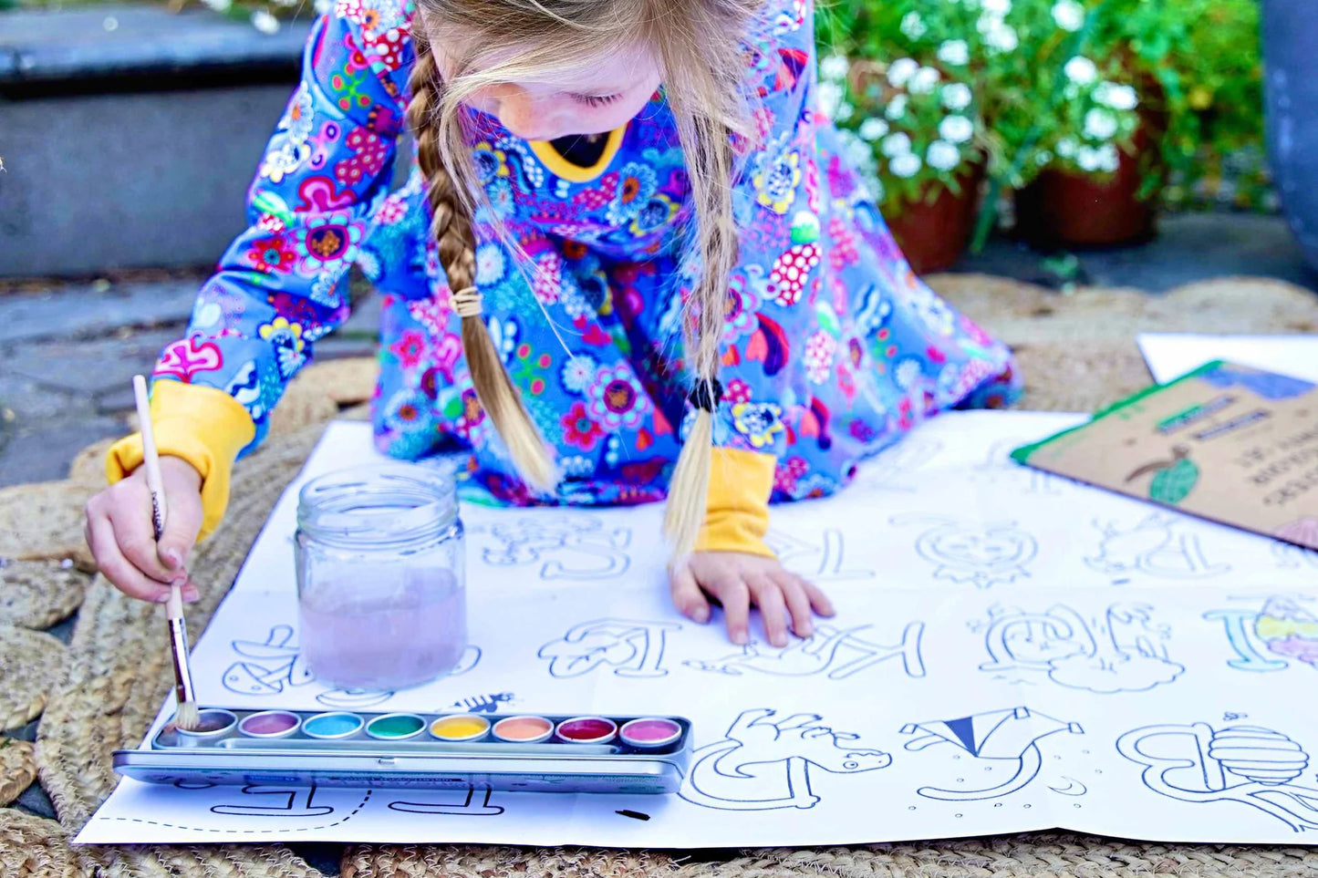 Honey Sticks Colouring Posters and Watercolour Activity Set