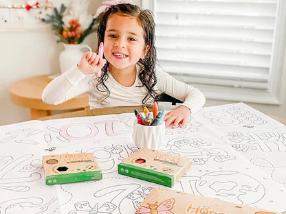 Honey Sticks Colouring Posters & Crayons Activity Set