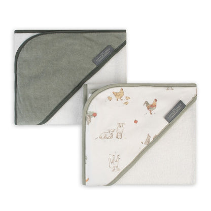 Little Linen Hooded Towels 2pk