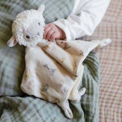 Little Linen Comforter Farmyard Lamb