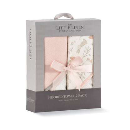 Little Linen Hooded Towels 2pk