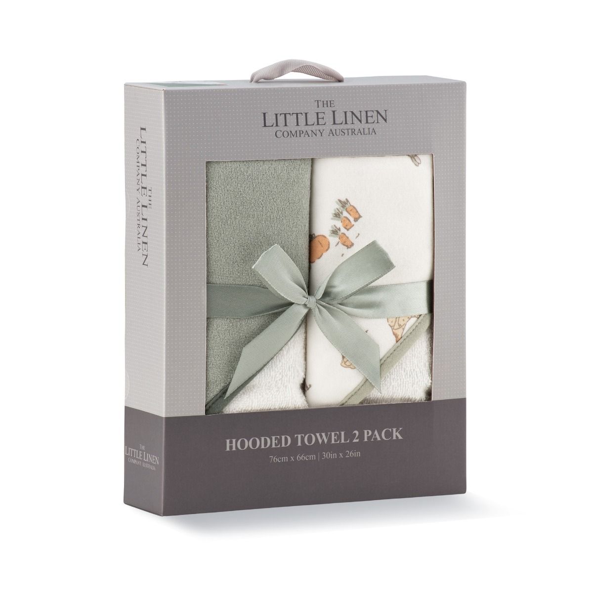 Little Linen Hooded Towels 2pk